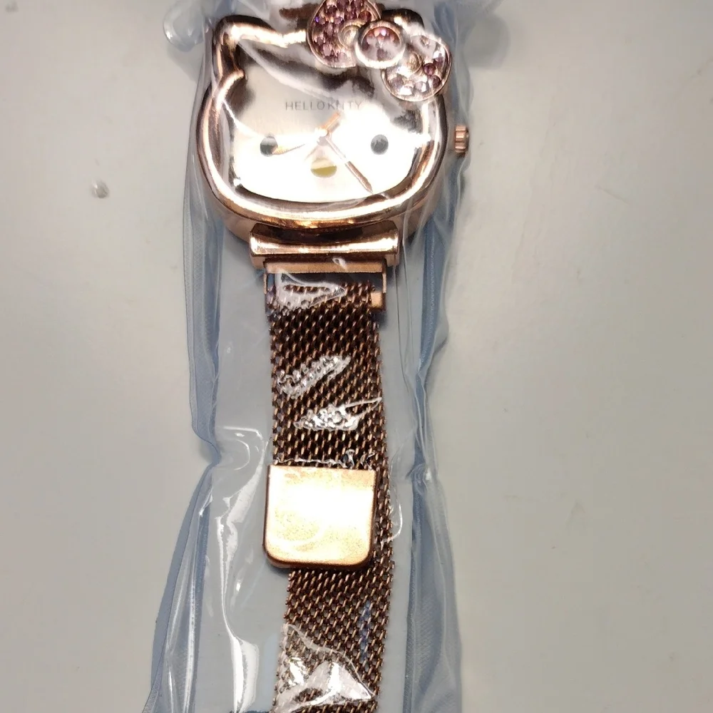 Hello Kitty Rose Gold Watch with Pink Accents